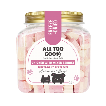 All Too Good Freeze-Dried Treats Chic w/Mixed Berries Antioxidant Boost 100g
